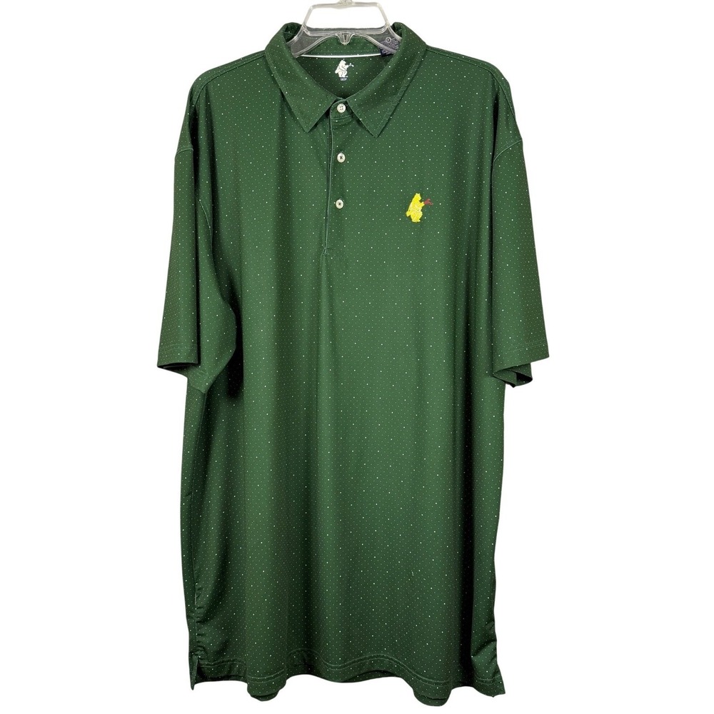 1876 Texas AM Men's Green Dot Pattern Golf Polo XXL